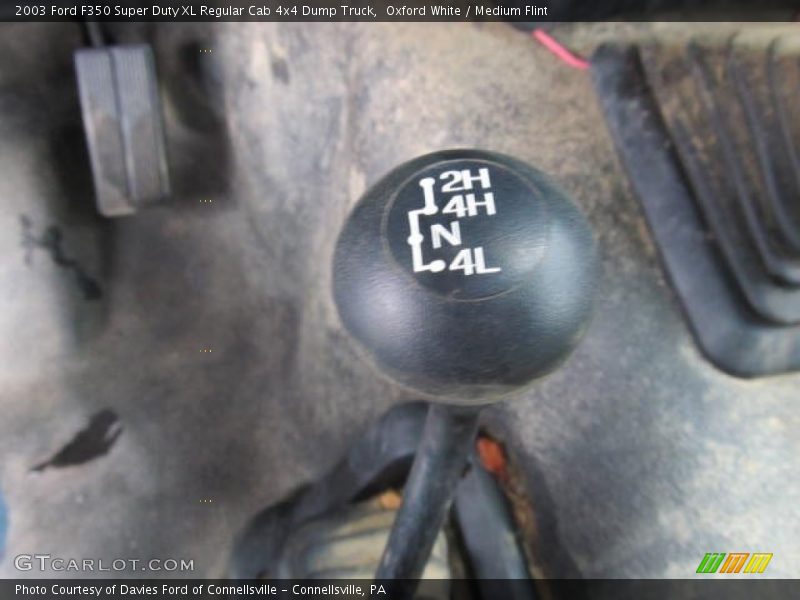 Oxford White / Medium Flint 2003 Ford F350 Super Duty XL Regular Cab 4x4 Dump Truck