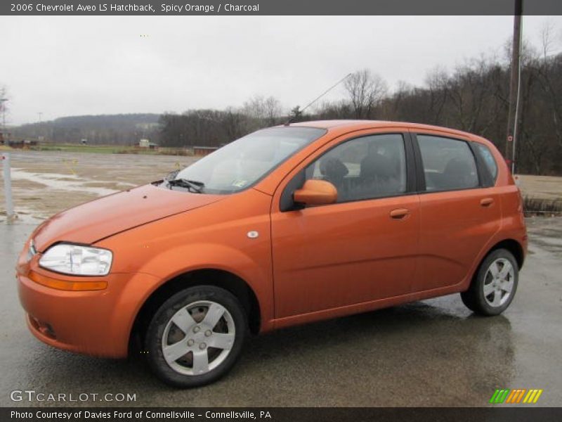 Spicy Orange / Charcoal 2006 Chevrolet Aveo LS Hatchback