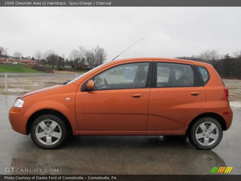 Spicy Orange / Charcoal 2006 Chevrolet Aveo LS Hatchback