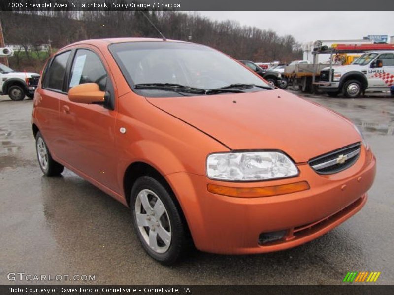 Spicy Orange / Charcoal 2006 Chevrolet Aveo LS Hatchback