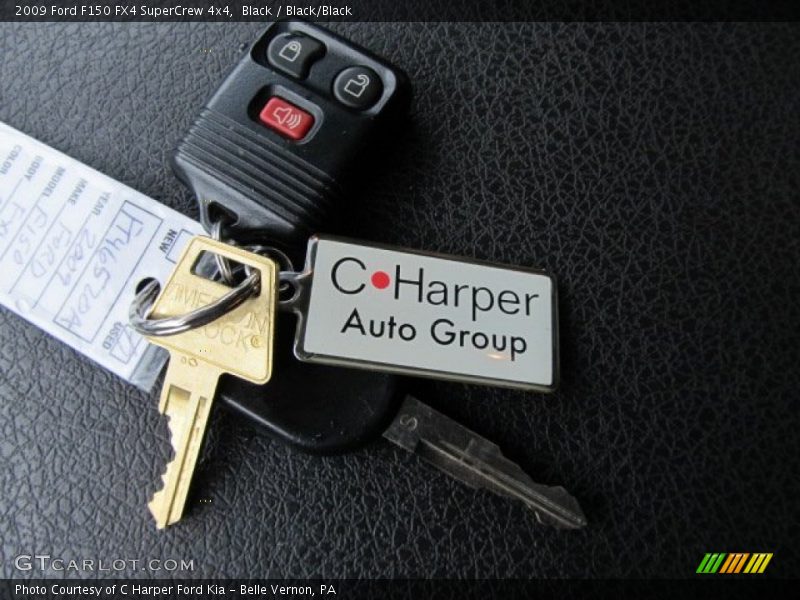 Black / Black/Black 2009 Ford F150 FX4 SuperCrew 4x4