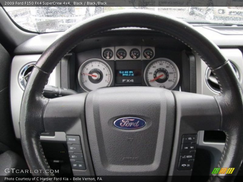 Black / Black/Black 2009 Ford F150 FX4 SuperCrew 4x4