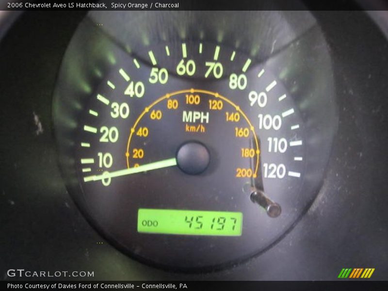 Spicy Orange / Charcoal 2006 Chevrolet Aveo LS Hatchback