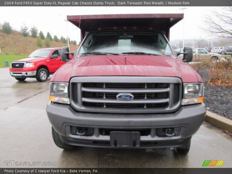  2004 F450 Super Duty XL Regular Cab Chassis Dump Truck Dark Toreador Red Metallic