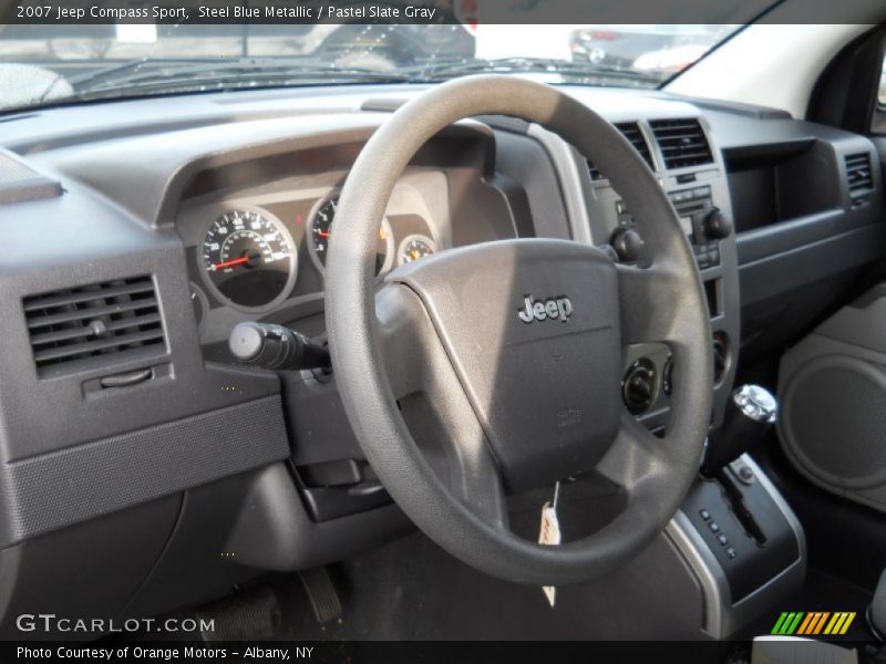 Steel Blue Metallic / Pastel Slate Gray 2007 Jeep Compass Sport