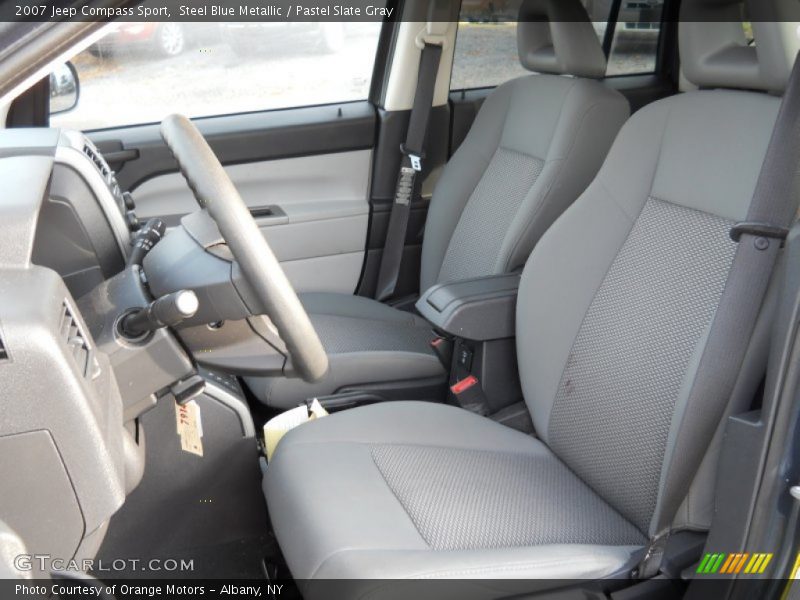 Steel Blue Metallic / Pastel Slate Gray 2007 Jeep Compass Sport