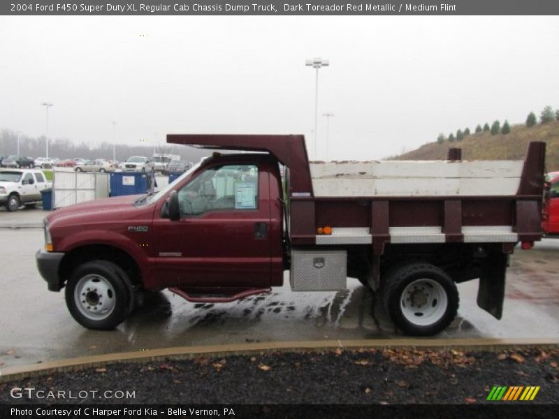  2004 F450 Super Duty XL Regular Cab Chassis Dump Truck Dark Toreador Red Metallic