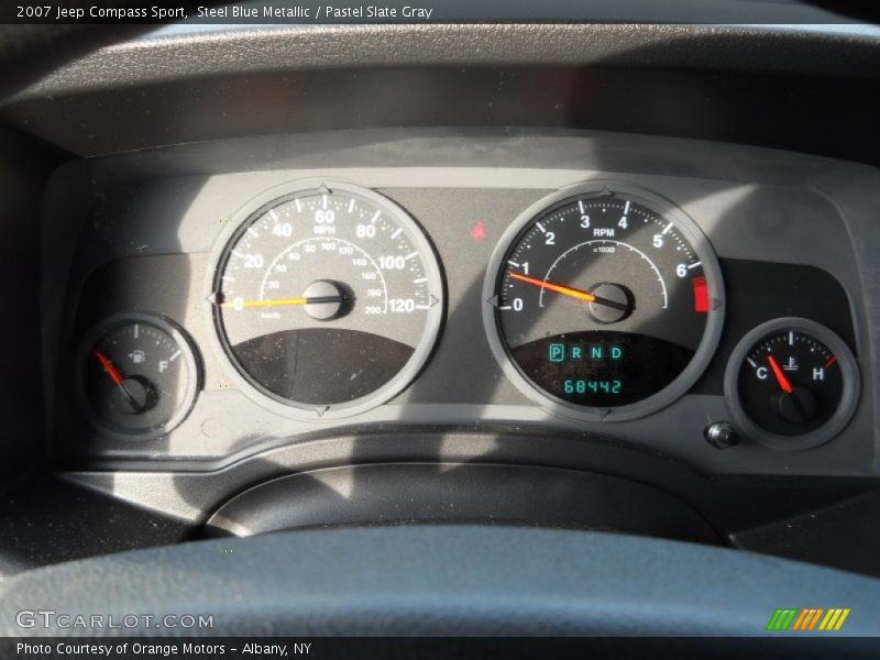 Steel Blue Metallic / Pastel Slate Gray 2007 Jeep Compass Sport
