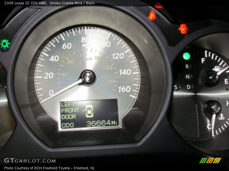 Smoky Granite Mica / Black 2008 Lexus GS 350 AWD