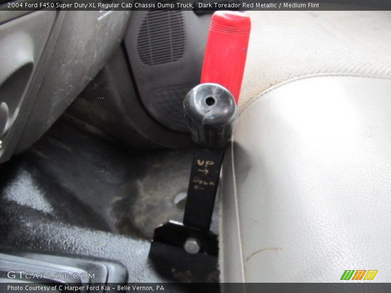 Dark Toreador Red Metallic / Medium Flint 2004 Ford F450 Super Duty XL Regular Cab Chassis Dump Truck