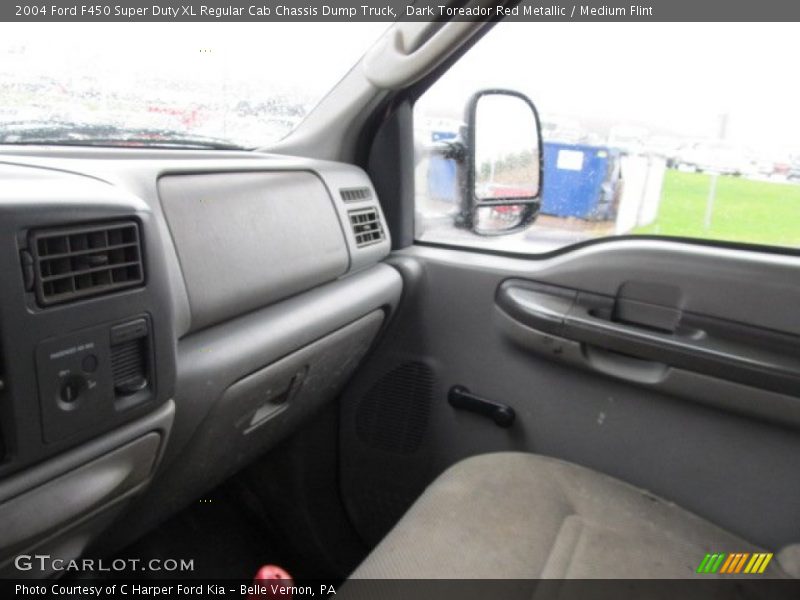 Dark Toreador Red Metallic / Medium Flint 2004 Ford F450 Super Duty XL Regular Cab Chassis Dump Truck