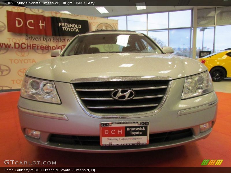 Bright Silver / Gray 2009 Hyundai Sonata Limited V6
