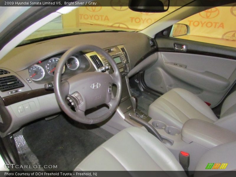 Bright Silver / Gray 2009 Hyundai Sonata Limited V6