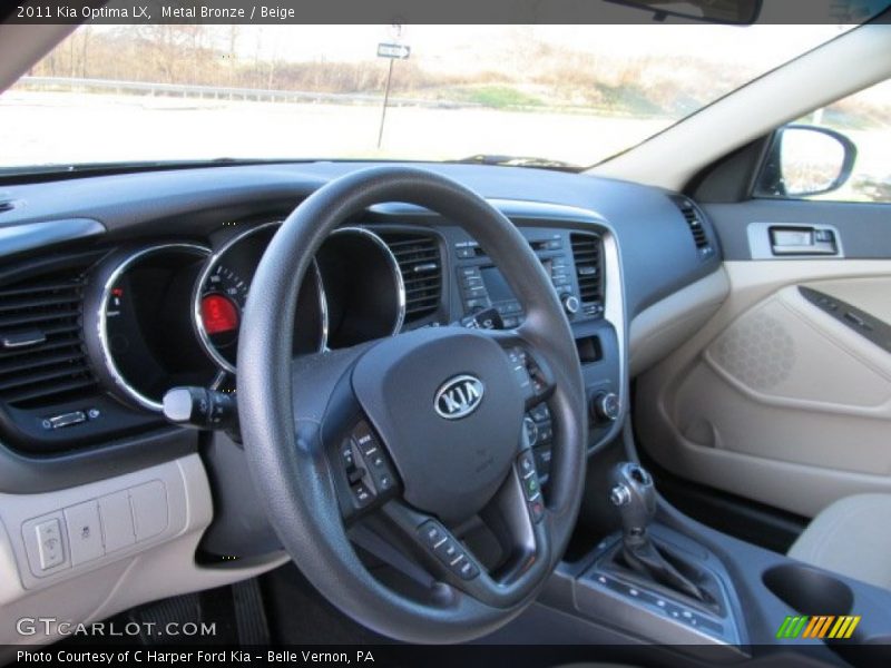 Metal Bronze / Beige 2011 Kia Optima LX