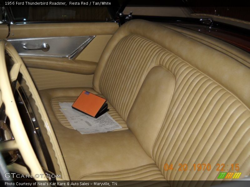 Fiesta Red / Tan/White 1956 Ford Thunderbird Roadster