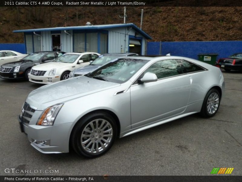 Radiant Silver Metallic / Light Titanium/Ebony 2011 Cadillac CTS 4 AWD Coupe