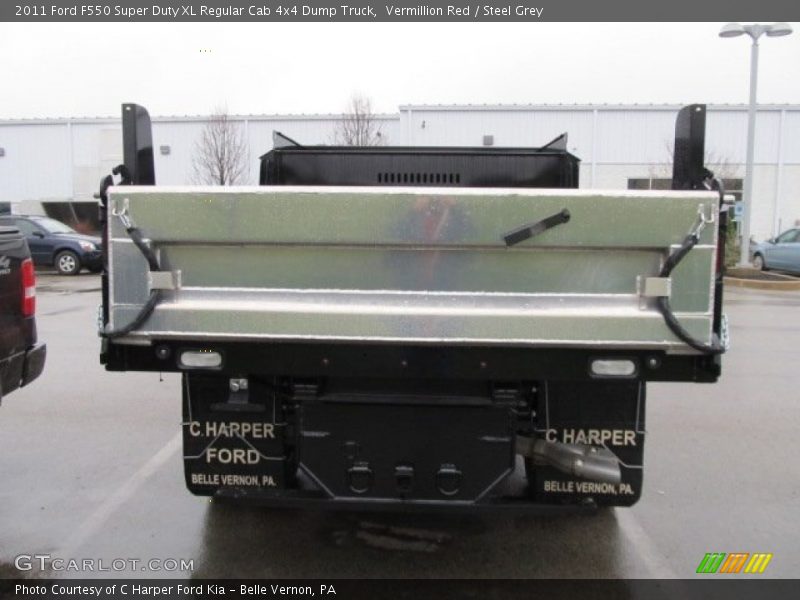 Vermillion Red / Steel Grey 2011 Ford F550 Super Duty XL Regular Cab 4x4 Dump Truck