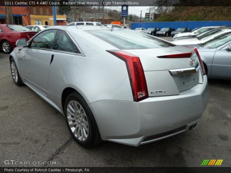 Radiant Silver Metallic / Light Titanium/Ebony 2011 Cadillac CTS 4 AWD Coupe