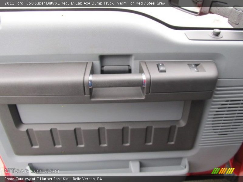 Vermillion Red / Steel Grey 2011 Ford F550 Super Duty XL Regular Cab 4x4 Dump Truck