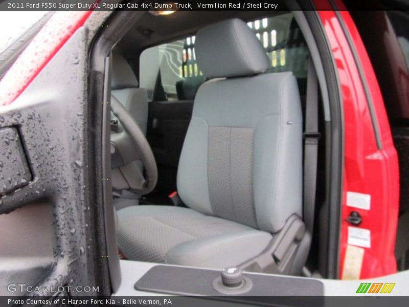 Vermillion Red / Steel Grey 2011 Ford F550 Super Duty XL Regular Cab 4x4 Dump Truck
