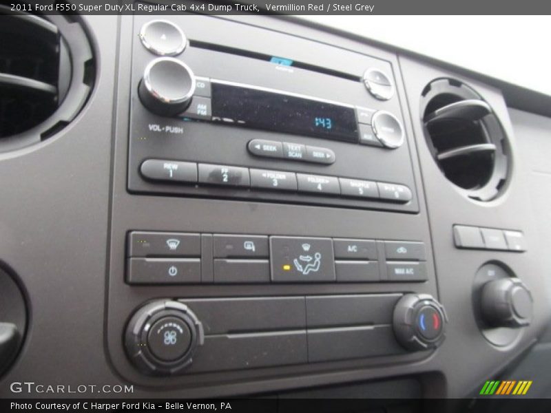 Vermillion Red / Steel Grey 2011 Ford F550 Super Duty XL Regular Cab 4x4 Dump Truck