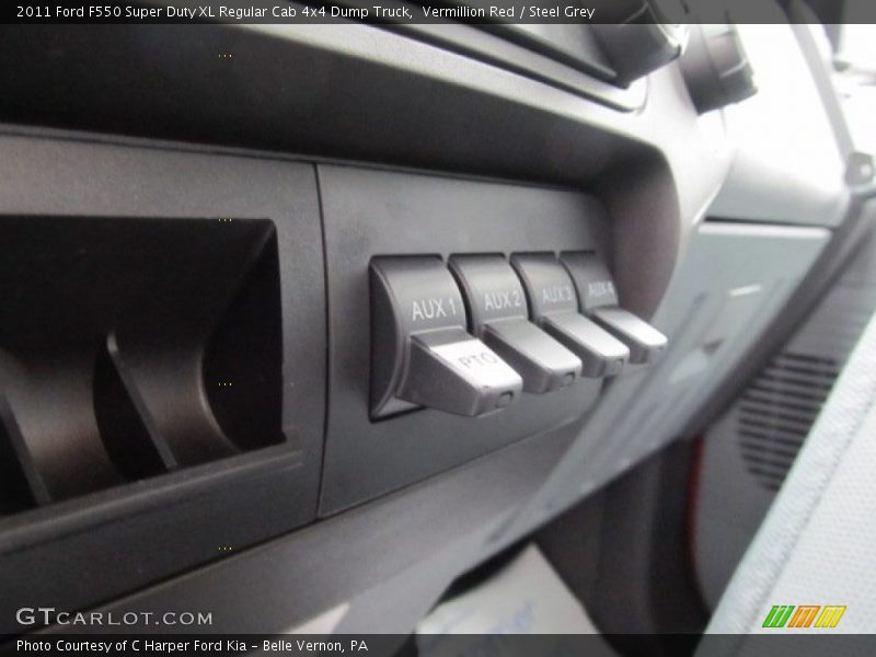 Vermillion Red / Steel Grey 2011 Ford F550 Super Duty XL Regular Cab 4x4 Dump Truck