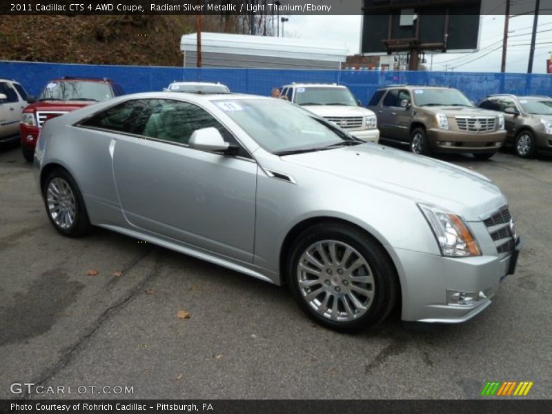 Radiant Silver Metallic / Light Titanium/Ebony 2011 Cadillac CTS 4 AWD Coupe