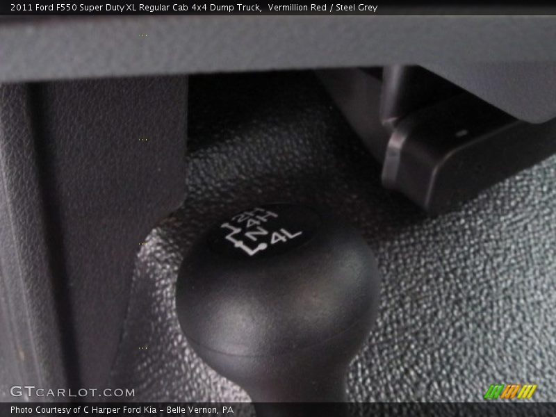 Controls of 2011 F550 Super Duty XL Regular Cab 4x4 Dump Truck