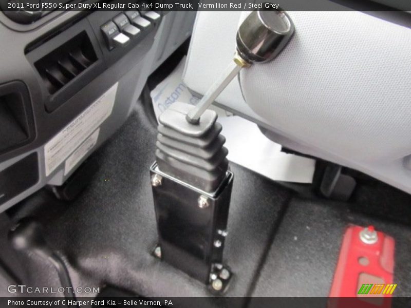 Controls of 2011 F550 Super Duty XL Regular Cab 4x4 Dump Truck