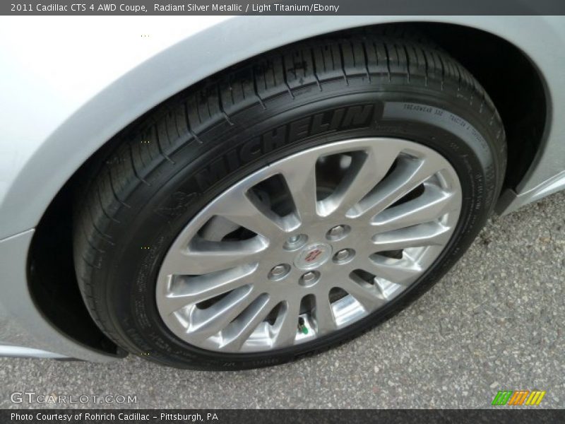 Radiant Silver Metallic / Light Titanium/Ebony 2011 Cadillac CTS 4 AWD Coupe