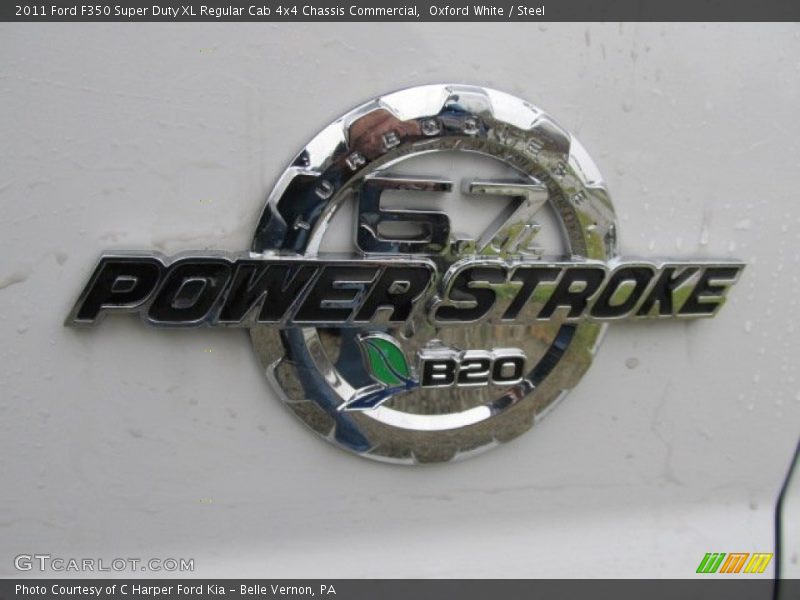 Oxford White / Steel 2011 Ford F350 Super Duty XL Regular Cab 4x4 Chassis Commercial