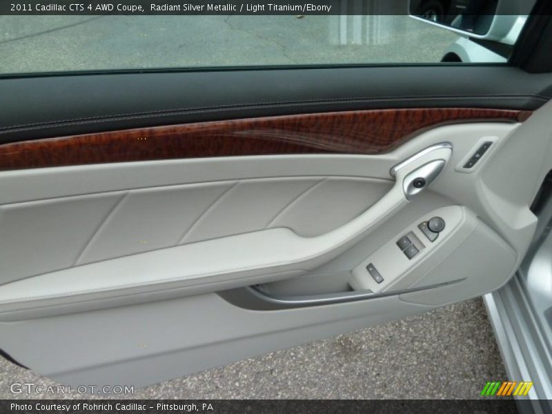 Radiant Silver Metallic / Light Titanium/Ebony 2011 Cadillac CTS 4 AWD Coupe