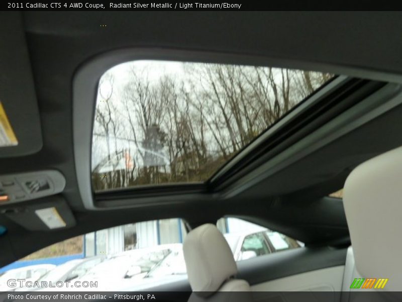Radiant Silver Metallic / Light Titanium/Ebony 2011 Cadillac CTS 4 AWD Coupe