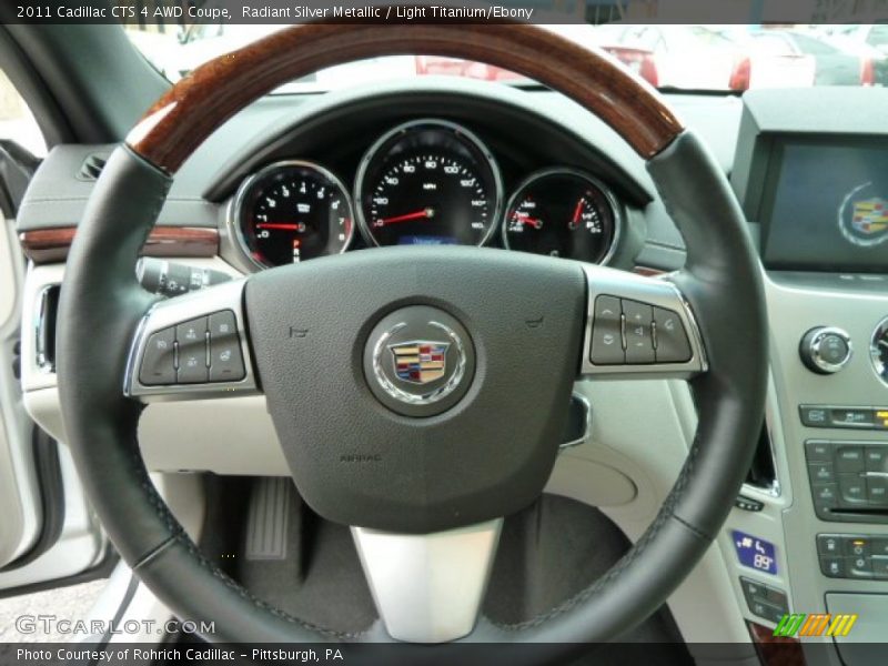 Radiant Silver Metallic / Light Titanium/Ebony 2011 Cadillac CTS 4 AWD Coupe