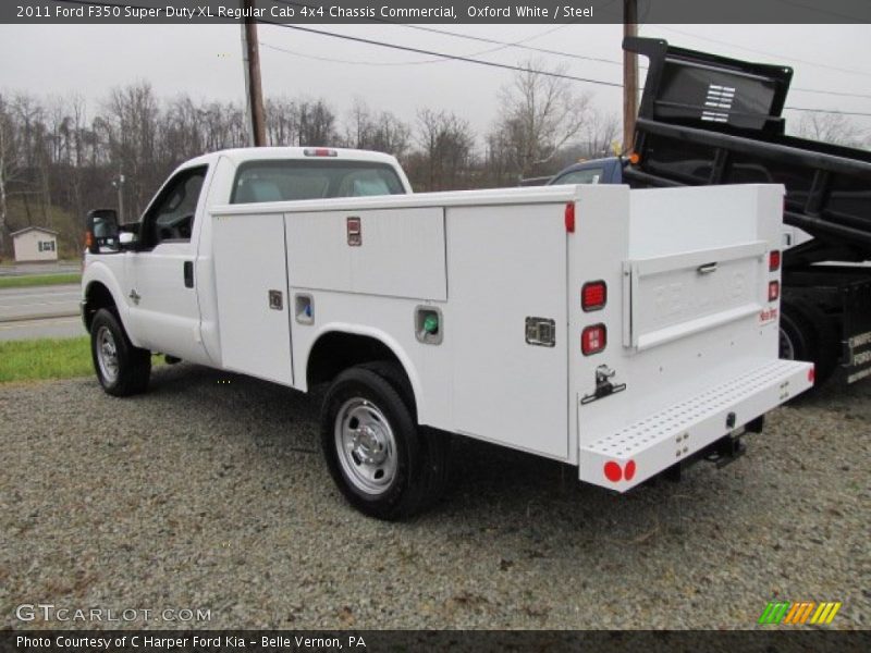 Oxford White / Steel 2011 Ford F350 Super Duty XL Regular Cab 4x4 Chassis Commercial