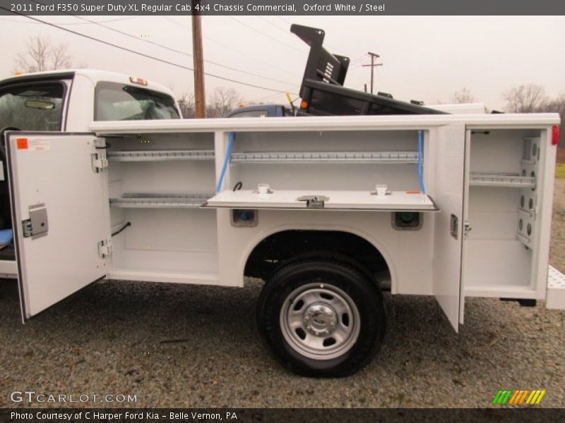 Oxford White / Steel 2011 Ford F350 Super Duty XL Regular Cab 4x4 Chassis Commercial