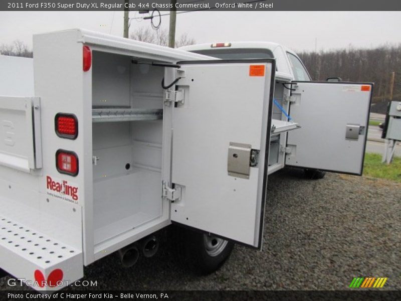 Oxford White / Steel 2011 Ford F350 Super Duty XL Regular Cab 4x4 Chassis Commercial