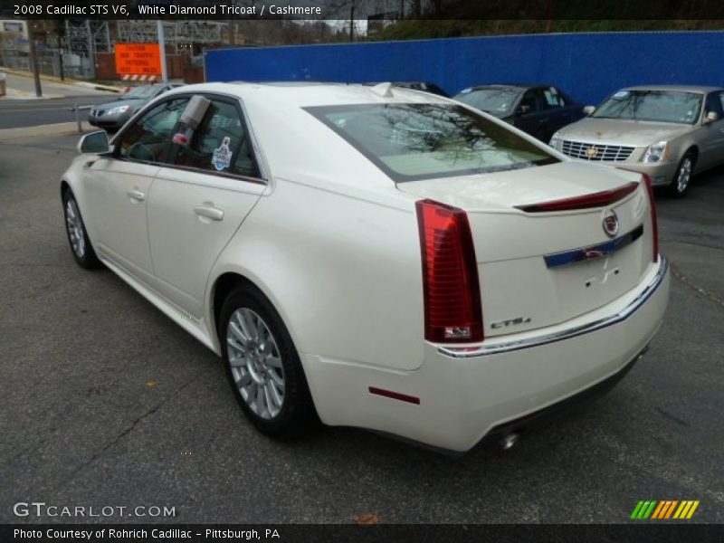 White Diamond Tricoat / Cashmere 2008 Cadillac STS V6