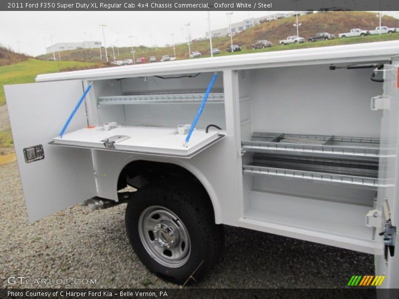 Oxford White / Steel 2011 Ford F350 Super Duty XL Regular Cab 4x4 Chassis Commercial