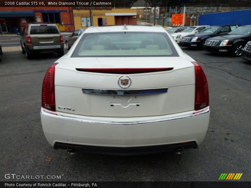 White Diamond Tricoat / Cashmere 2008 Cadillac STS V6