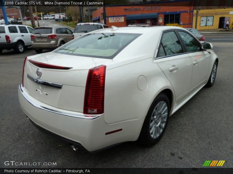 White Diamond Tricoat / Cashmere 2008 Cadillac STS V6