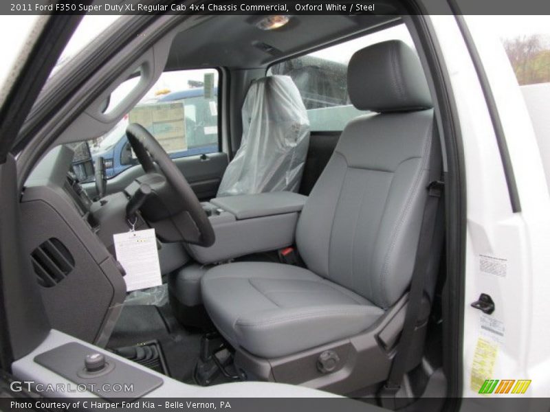 Oxford White / Steel 2011 Ford F350 Super Duty XL Regular Cab 4x4 Chassis Commercial
