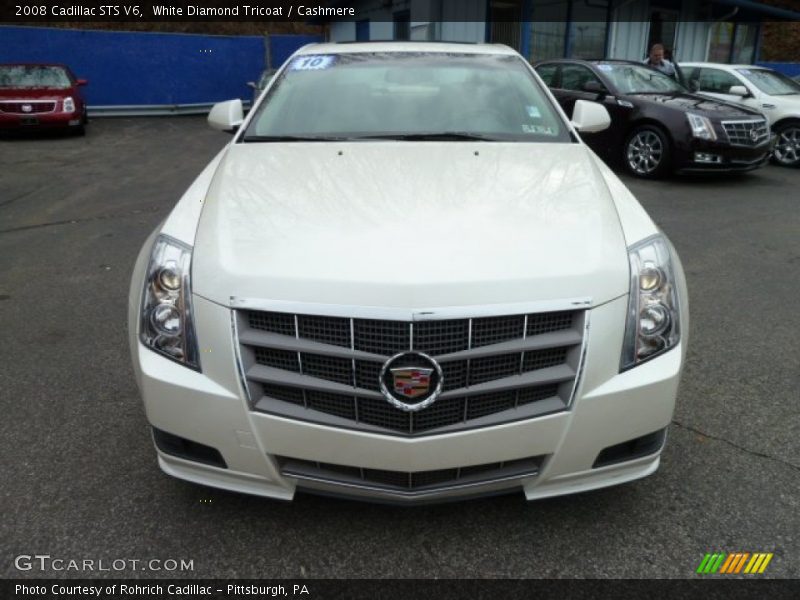 White Diamond Tricoat / Cashmere 2008 Cadillac STS V6