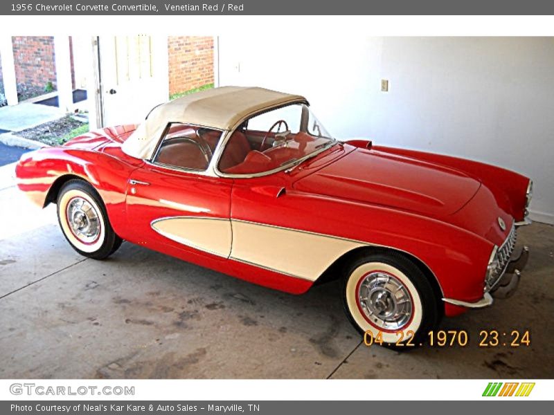  1956 Corvette Convertible Venetian Red