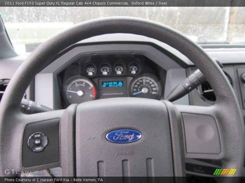 Oxford White / Steel 2011 Ford F350 Super Duty XL Regular Cab 4x4 Chassis Commercial