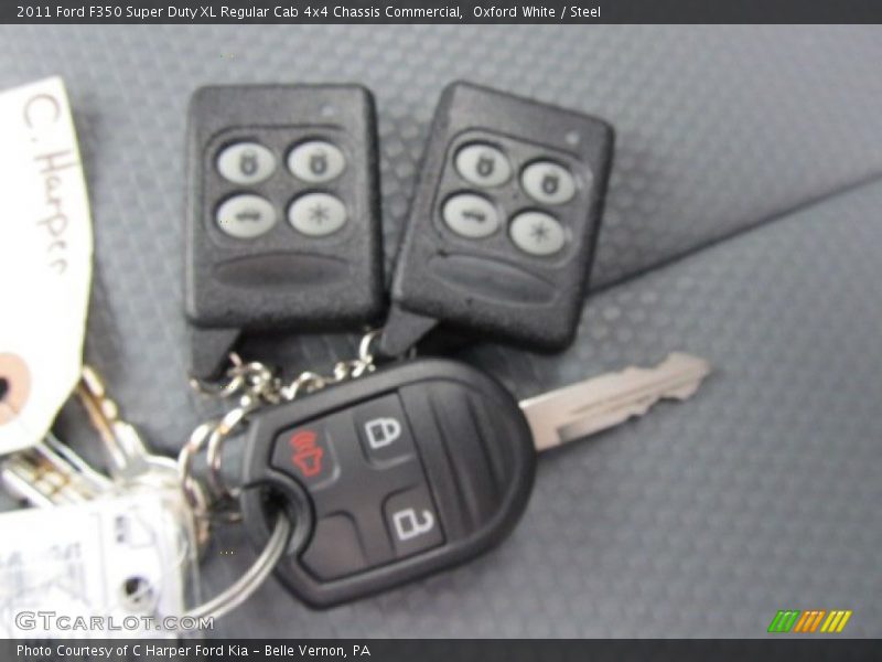 Keys of 2011 F350 Super Duty XL Regular Cab 4x4 Chassis Commercial