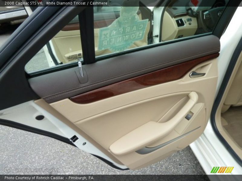 White Diamond Tricoat / Cashmere 2008 Cadillac STS V6