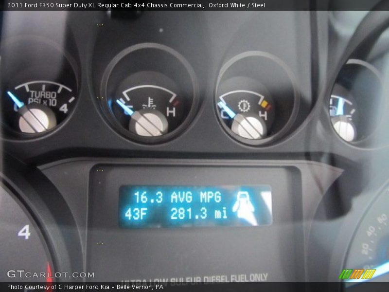 Oxford White / Steel 2011 Ford F350 Super Duty XL Regular Cab 4x4 Chassis Commercial