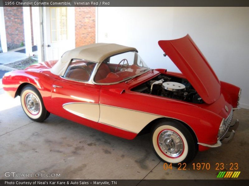  1956 Corvette Convertible Venetian Red