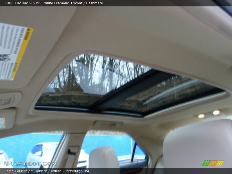 White Diamond Tricoat / Cashmere 2008 Cadillac STS V6